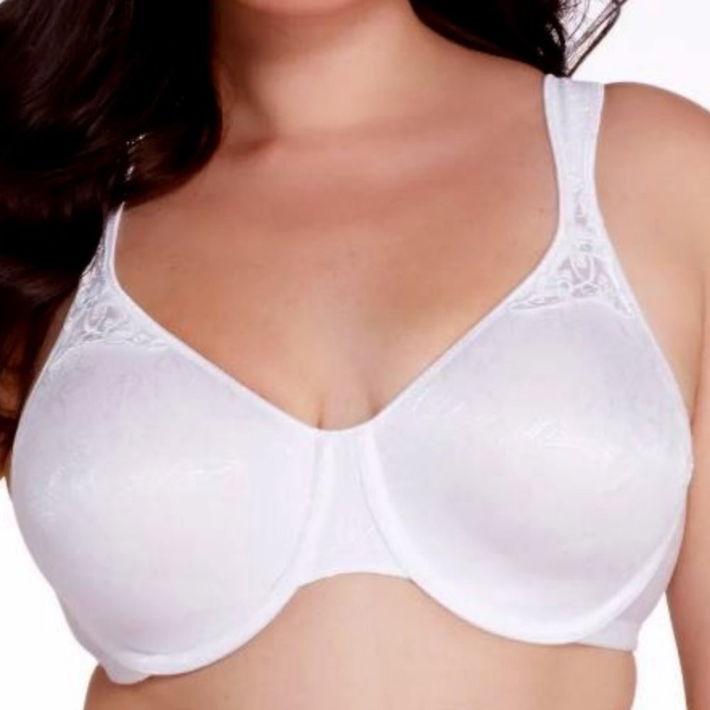 NWT PLAYTEX Secrets Seamless White Cotton Bra, Size 36B
